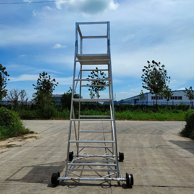 Mobile Aluminum Ladder Tower Wagon